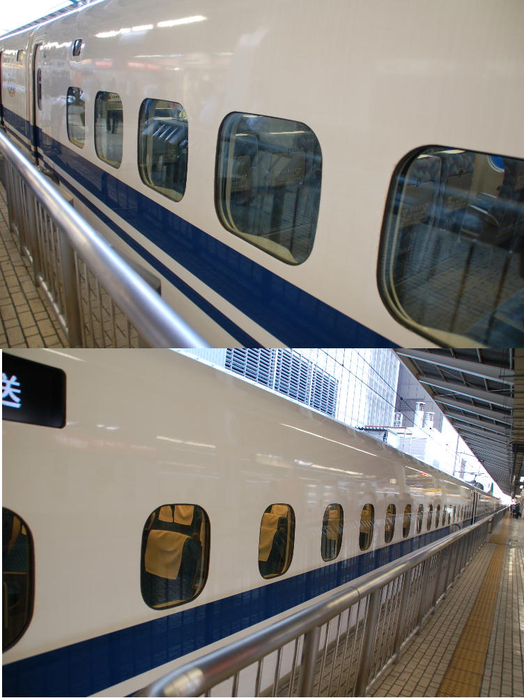 上N700、下700系の窓
