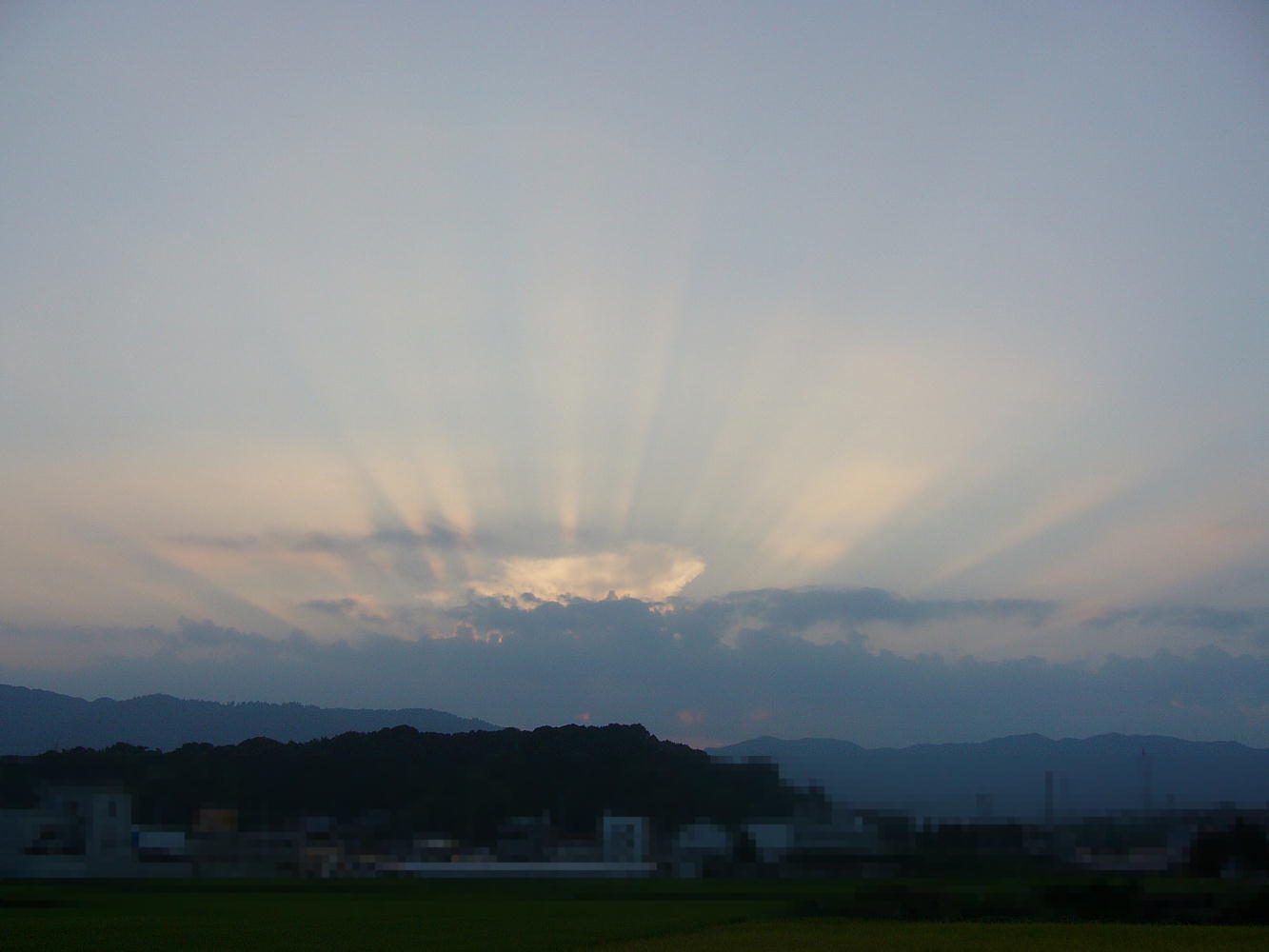 その日の夕方の風景