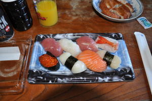 新潟2010；今日のお昼はお寿司